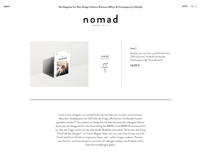 Link zu The Nomad-Magazin